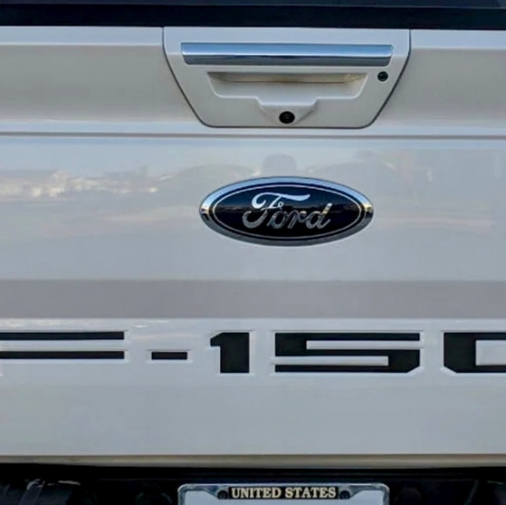F-150 Ford tailgate 3D emblems, black